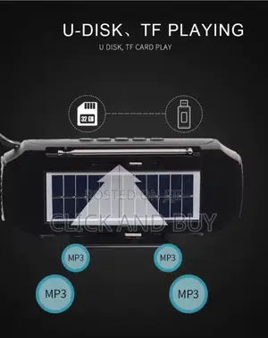 Bluetooth Speaker With Touch Solar Charging Option