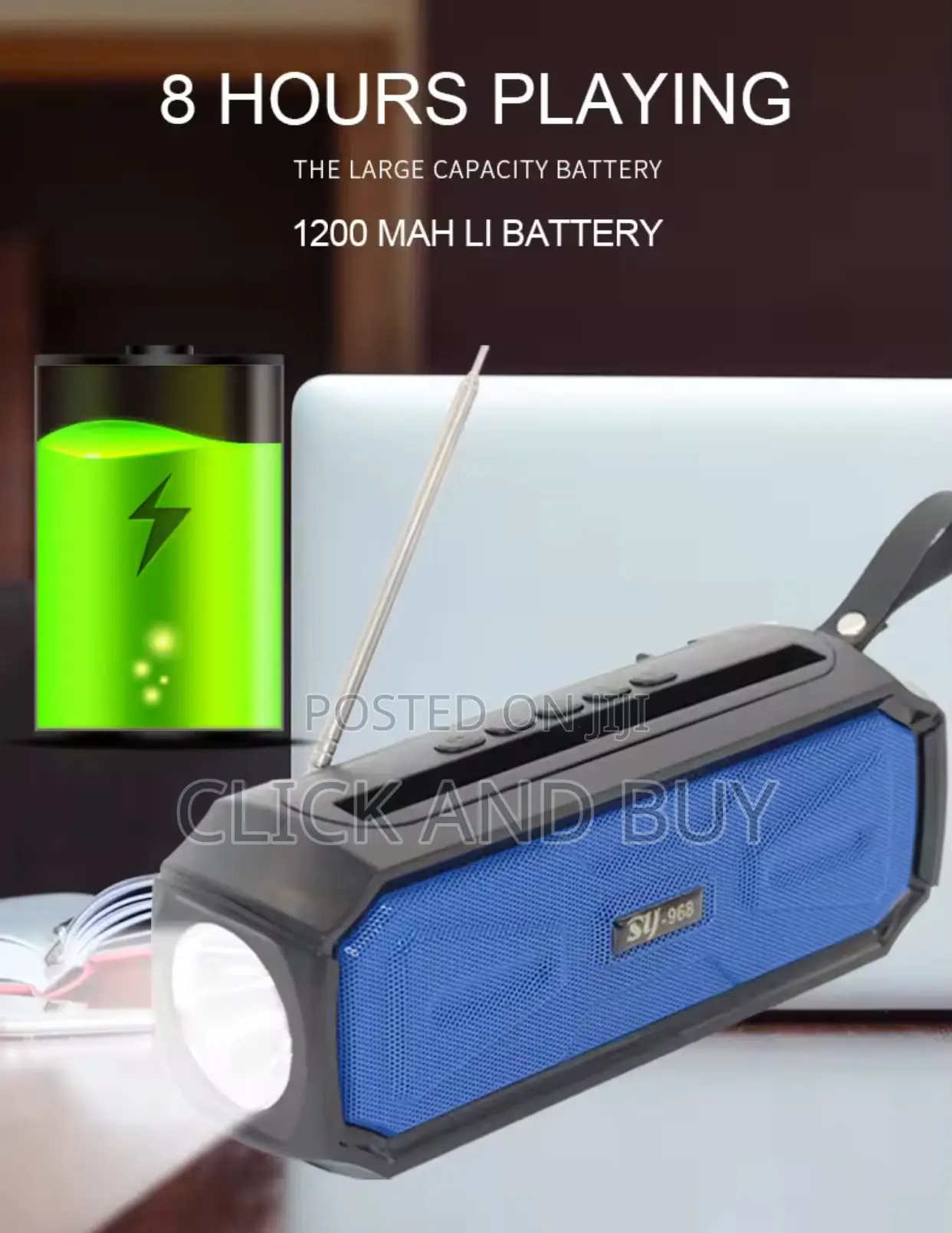 Bluetooth Speaker With Touch Solar Charging Option