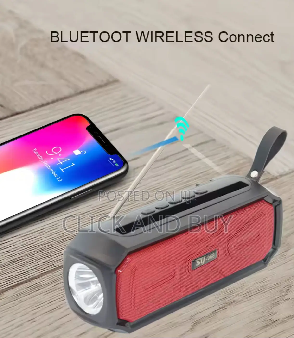 Bluetooth Speaker With Touch Solar Charging Option