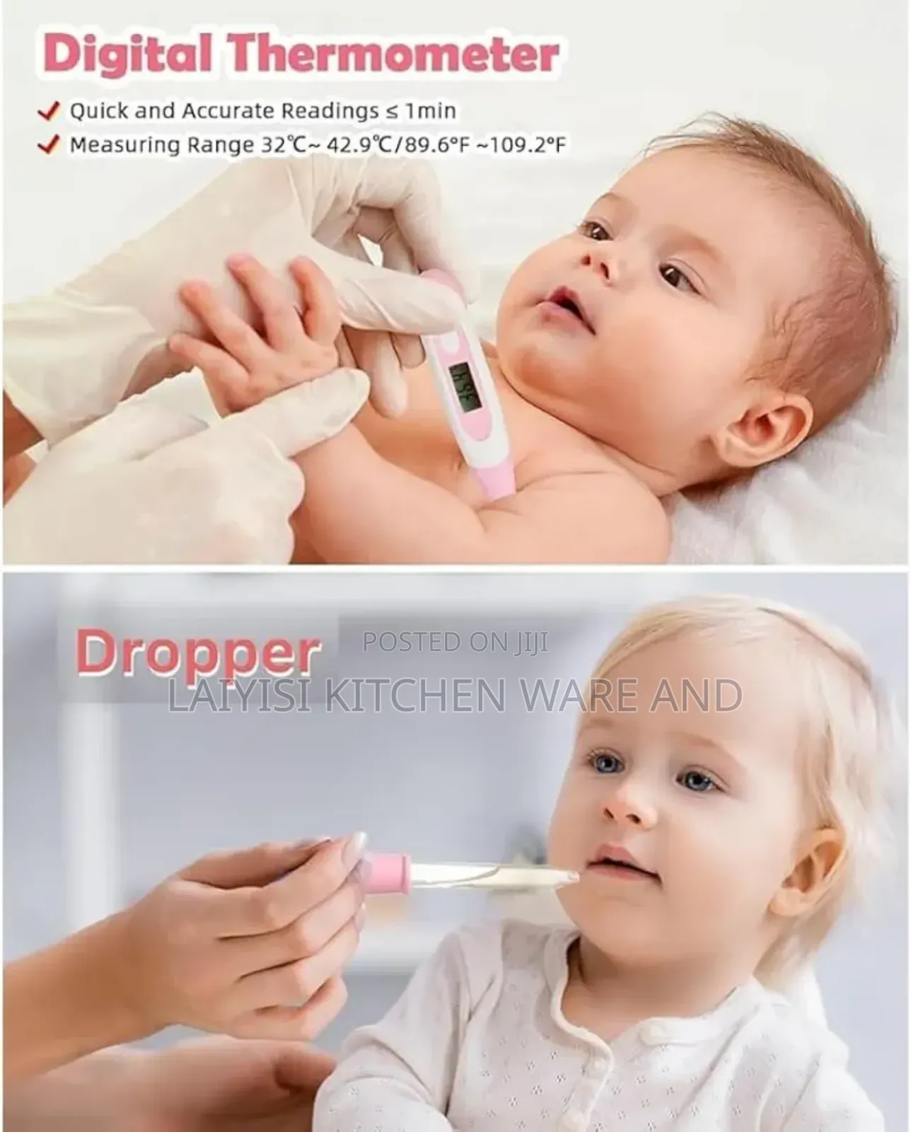 Newborn Baby Care Kit With Thermometer, Healthcare Baby Gift