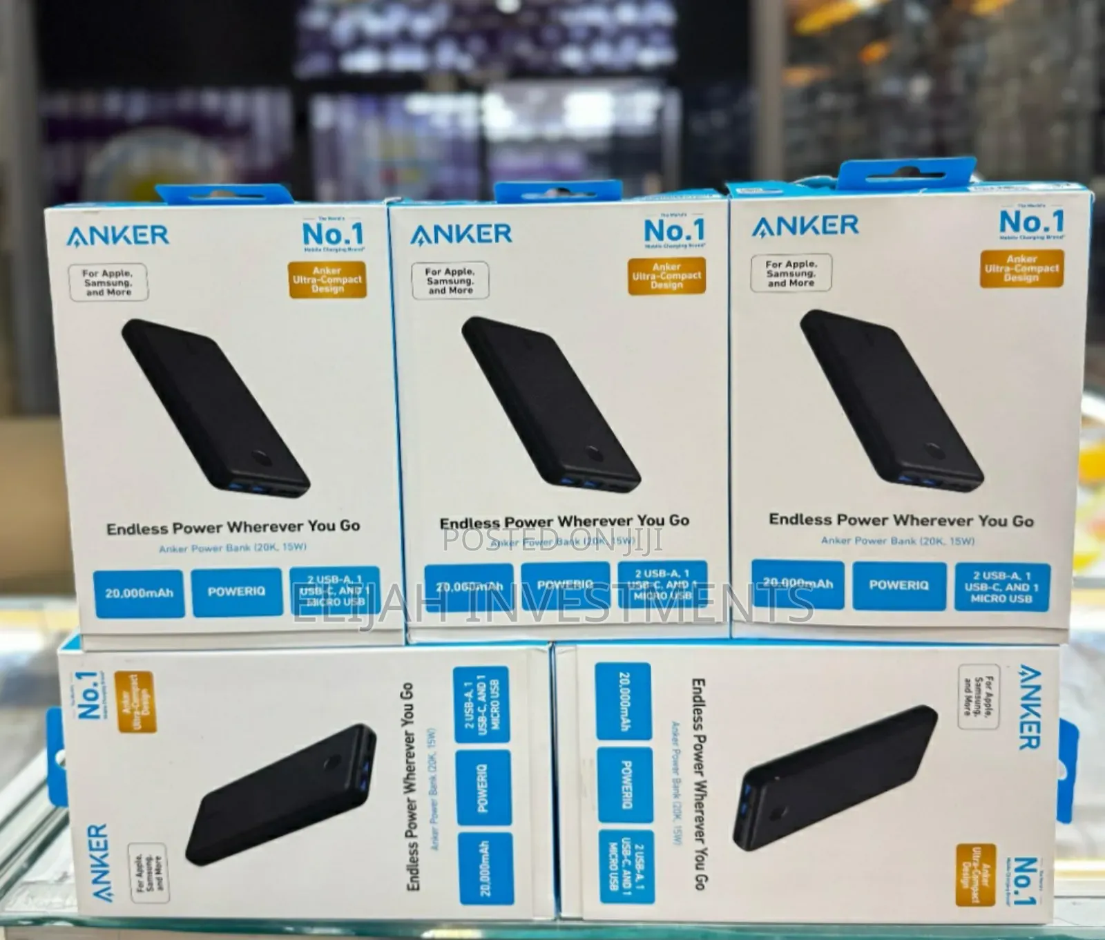 New Anker Portable Charger, 20,000mah Power Bank 325