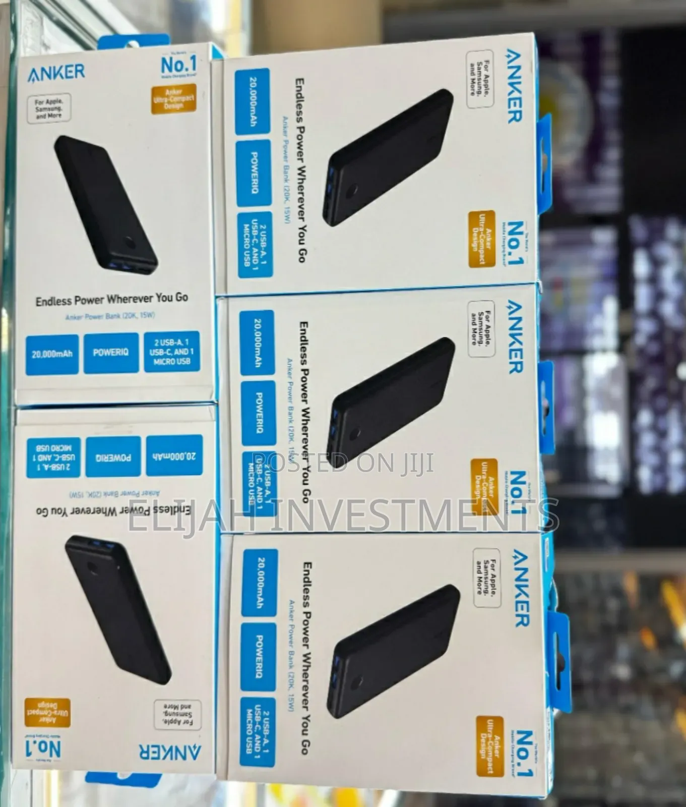New Anker Portable Charger, 20,000mah Power Bank 325