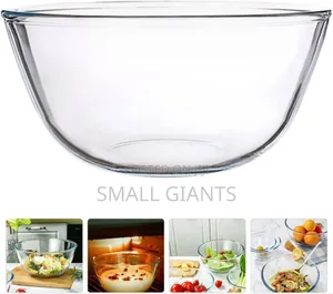 Transparent Glass Salad Bowl