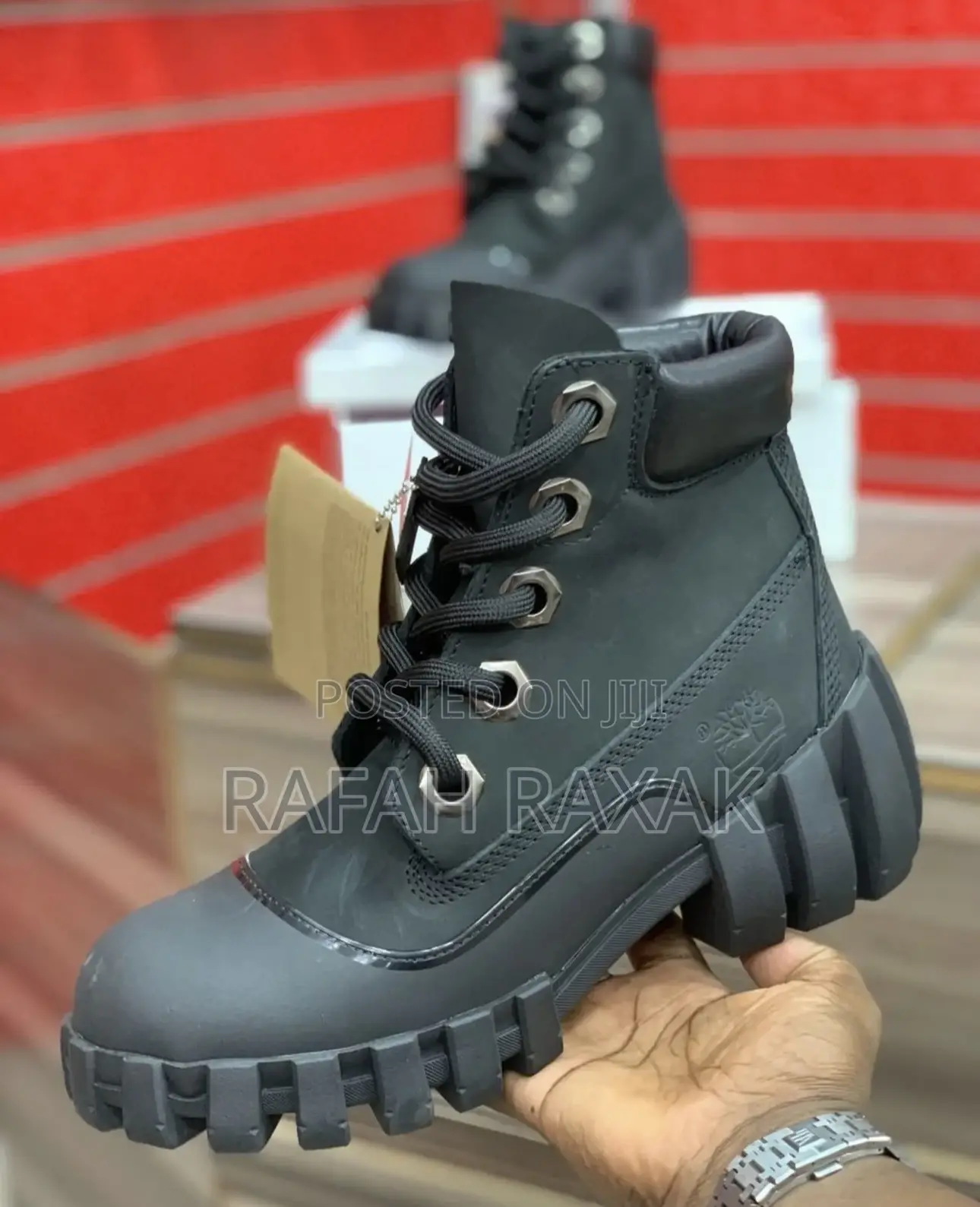Black Timberland X Humberto Leon Future 73 6 Inch Boots