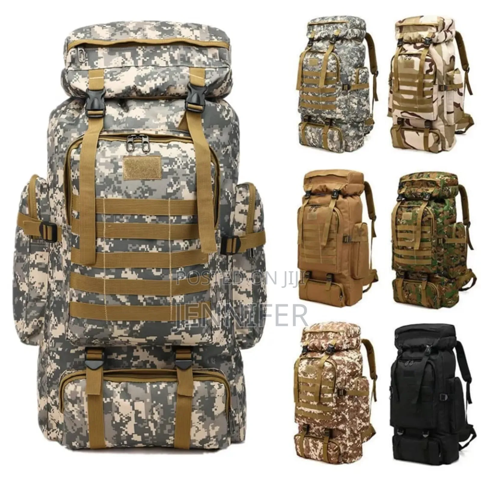Ultra Large Waterproof Camping Bag Desert Brown