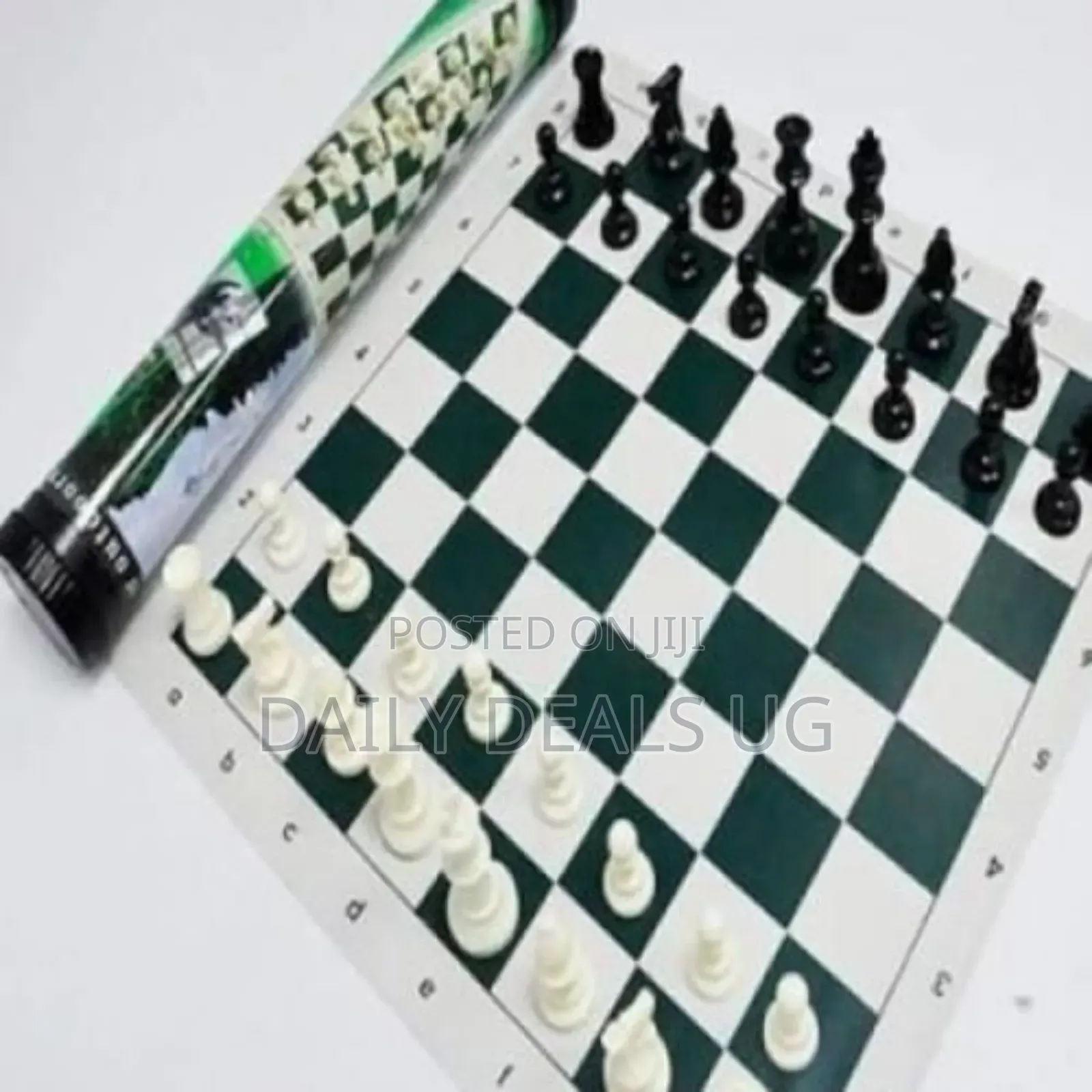 Portable Tournament Size Chess Set Game Plastic