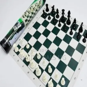 Portable Tournament Size Chess Set Game Plastic