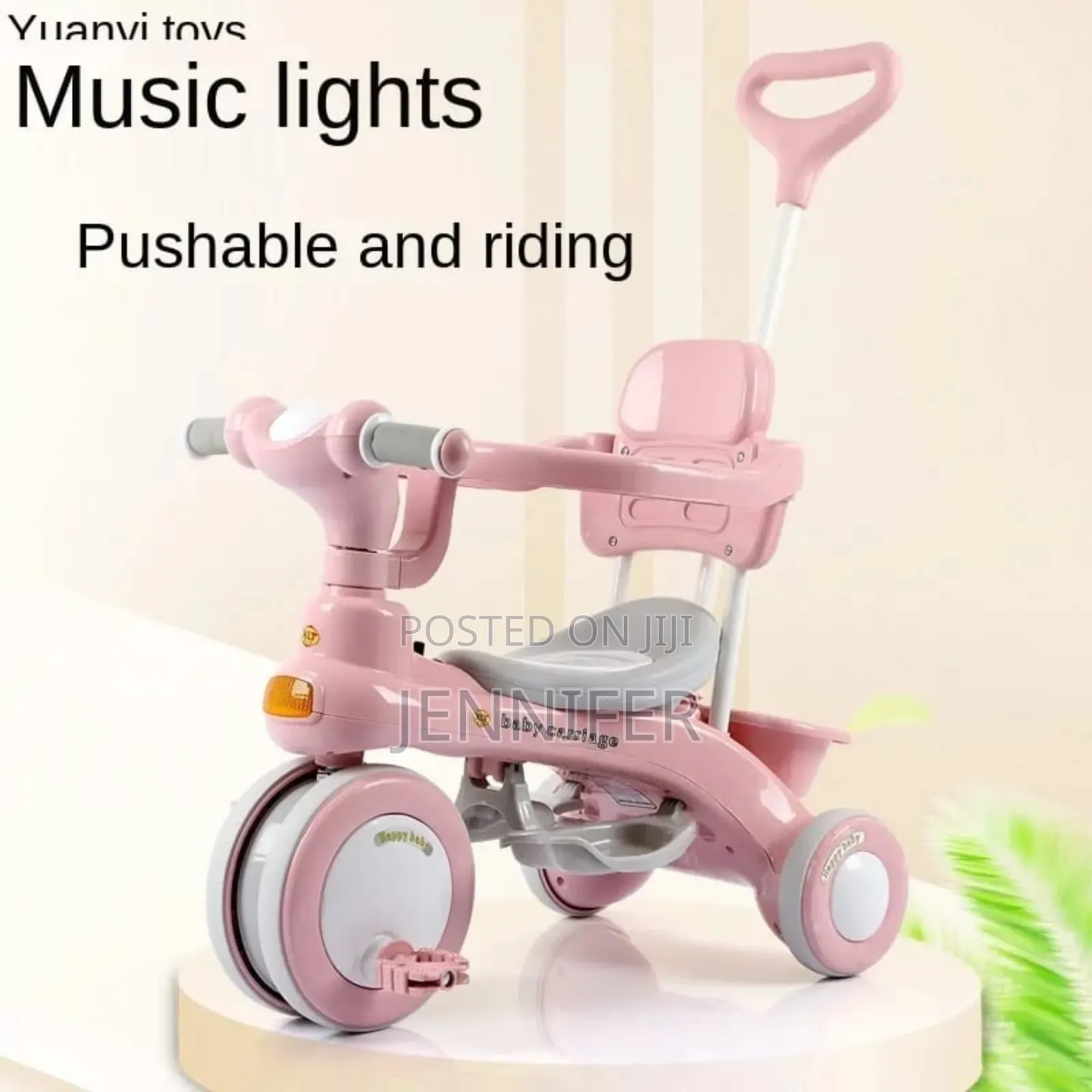 Multi Purpose Pushable Kids Riding Tricycle