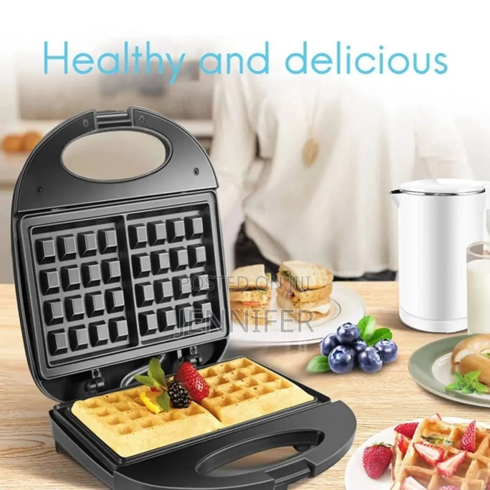 Double Square Electric Waffle Maker