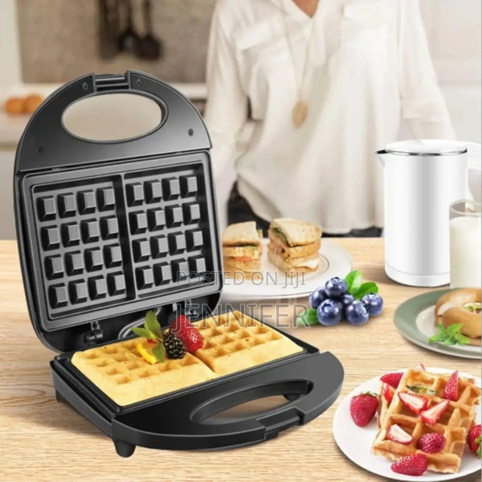 Double Square Electric Waffle Maker
