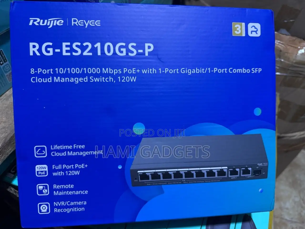 Ruijie Reyee Rg-Es210gs-P 8port Poe and Gigabit