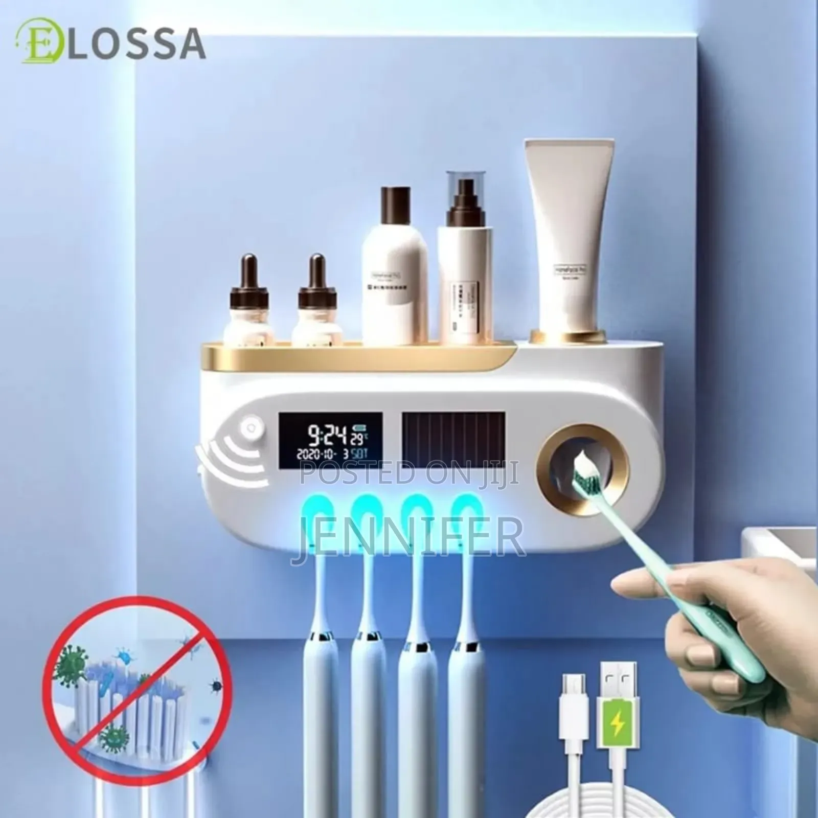 High End Auto-Disinfectant Toothbrush Holder