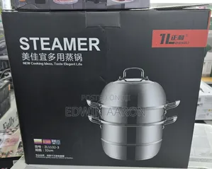Stainless Steel Food Steamer ( 32cm) / 2 Layers