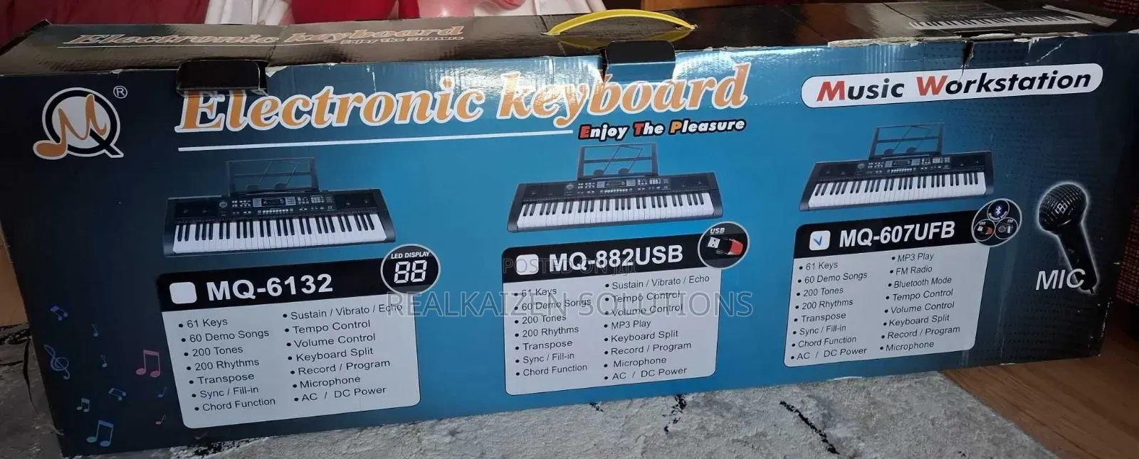 61 Keys Electric Beginner Piano Keyboard With 60 Demo Songs