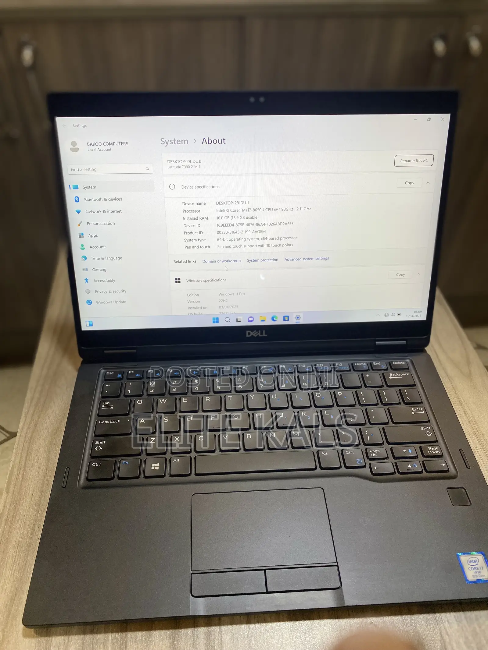 Laptop Dell Latitude 7390 8GB Intel Core I5 SSD 250GB