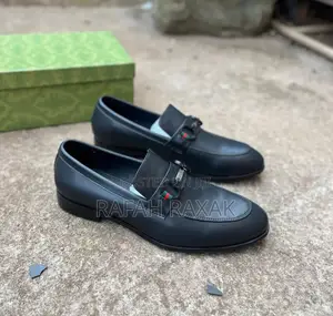 Original Men’S Black Smart Gentle Gucci Leather Loafers
