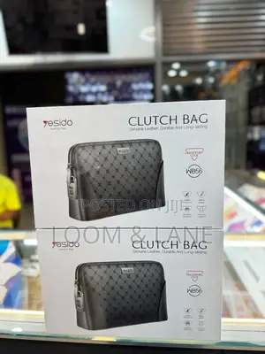 Anti Theft Waterproof Genuine Leather Clutch Bag
