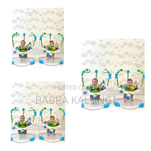 Baby Jumper Trolley With 360° Rotatable Padded Seat