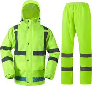 Men's 2-piece Safety Raincoat Suit