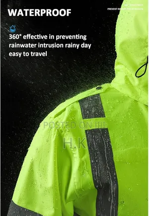 Men's 2-piece Safety Raincoat Suit