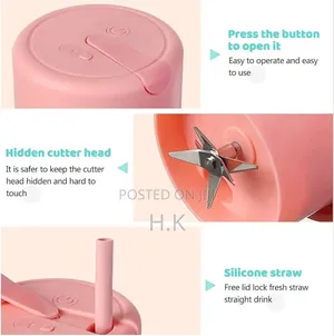 Portable, Electric Straw Juicing Cup With a 500ml Capacity.