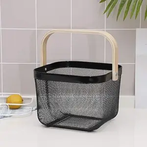 Square Wire Mesh Fruit Storage Basket