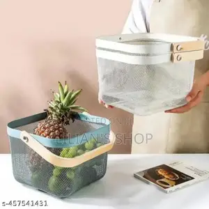 Square Wire Mesh Fruit Storage Basket