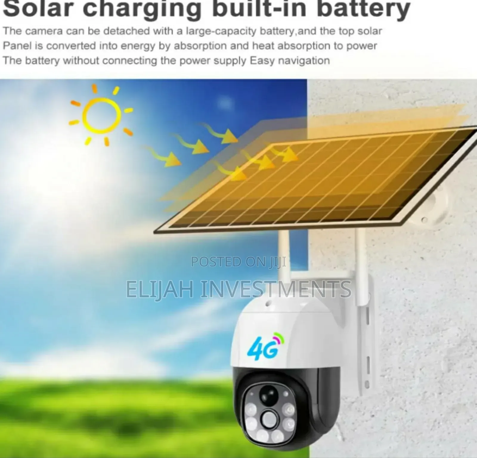 New V380pro 4mp Full Colour Solar Panels Camera Long Range