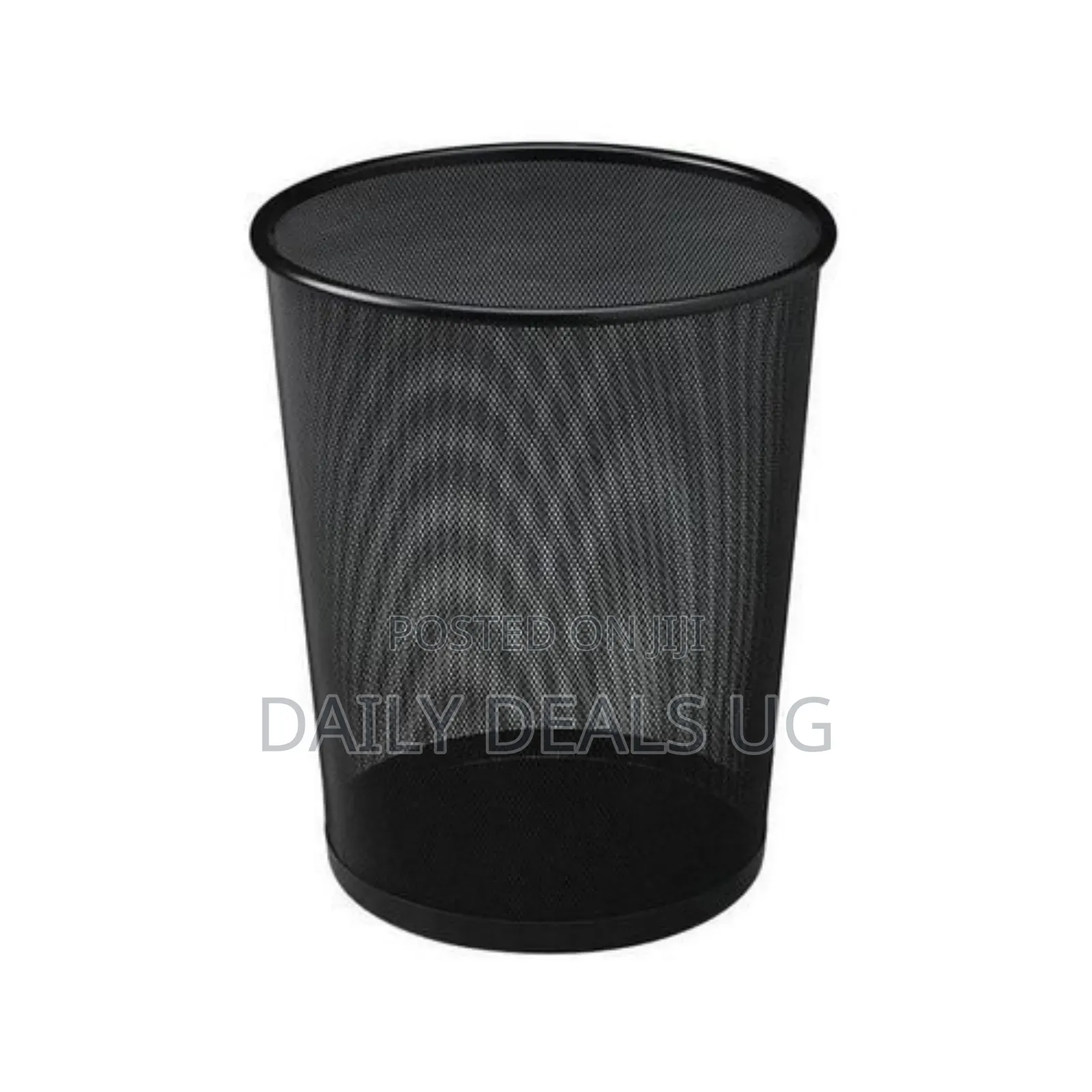 Steel Mesh Waste Basket - Black