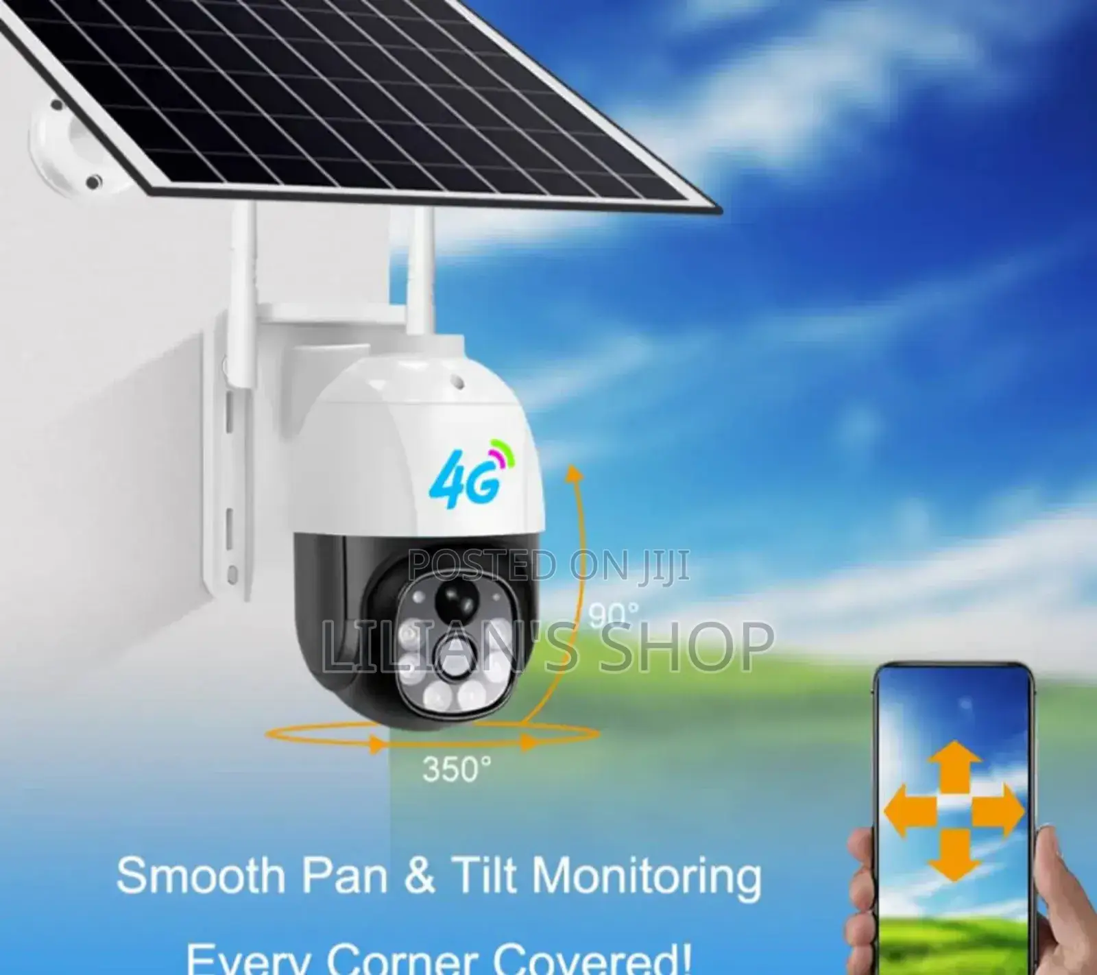 V380pro 4mp Full Colour Solar Panels Camera Long-Range