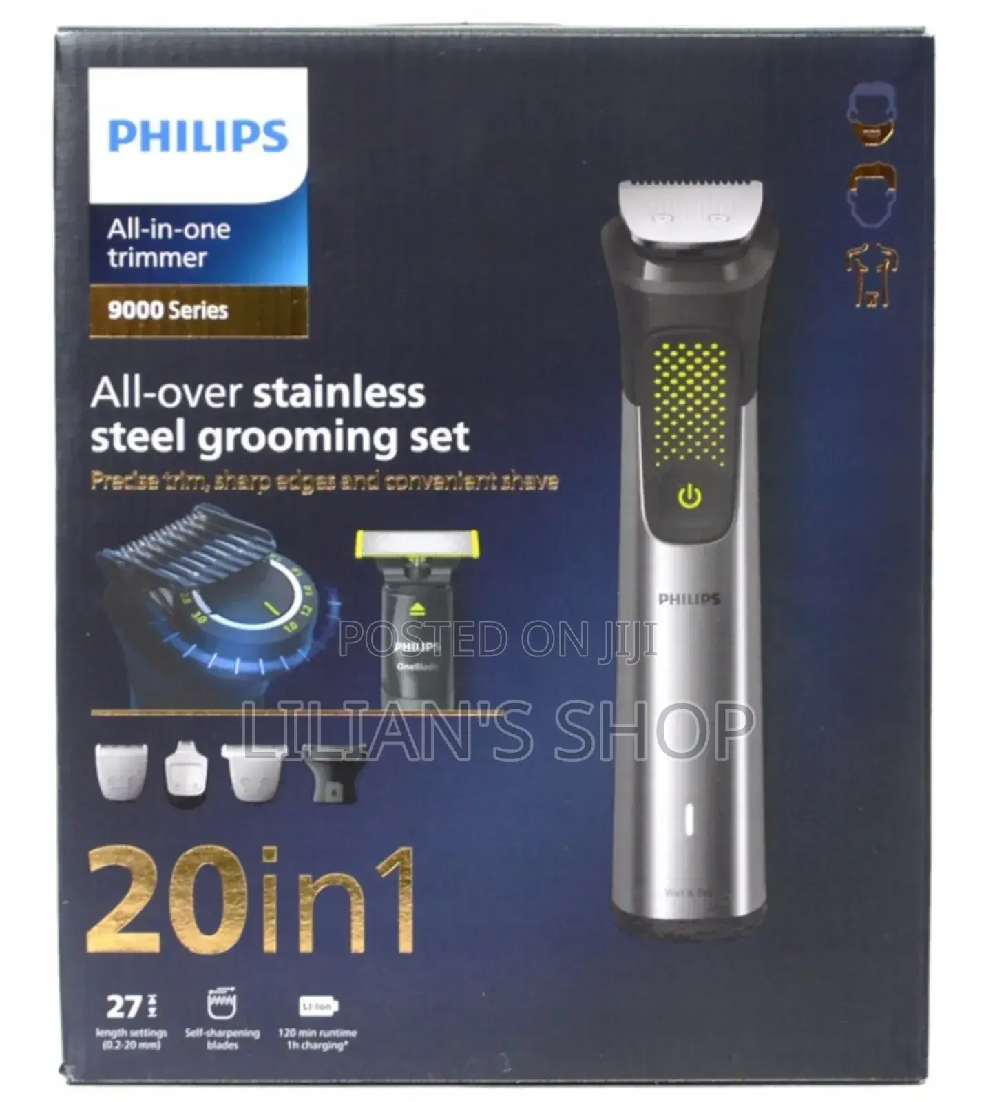 Philips Series 9000, 20-in-1 Ultimate Multi Grooming Trimmer