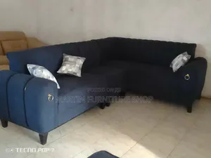 L Sofa Set Available for Sale Black in Colour