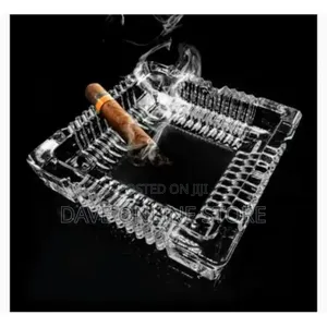 1pcs Glass Ash Tray Square Shape Ashtray Cigar