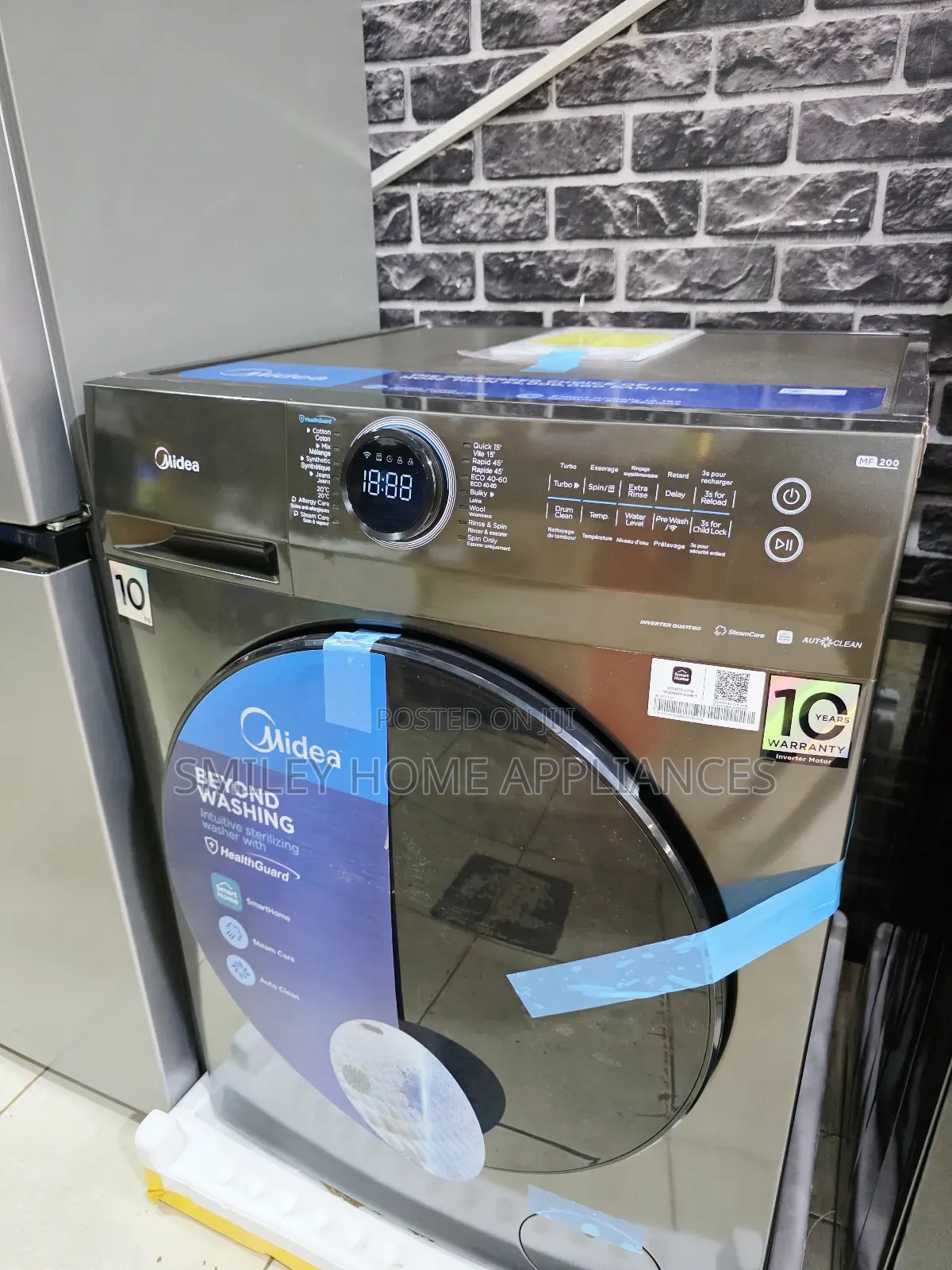 10kgs Midea Front Loader Fully Automated Washing Machine