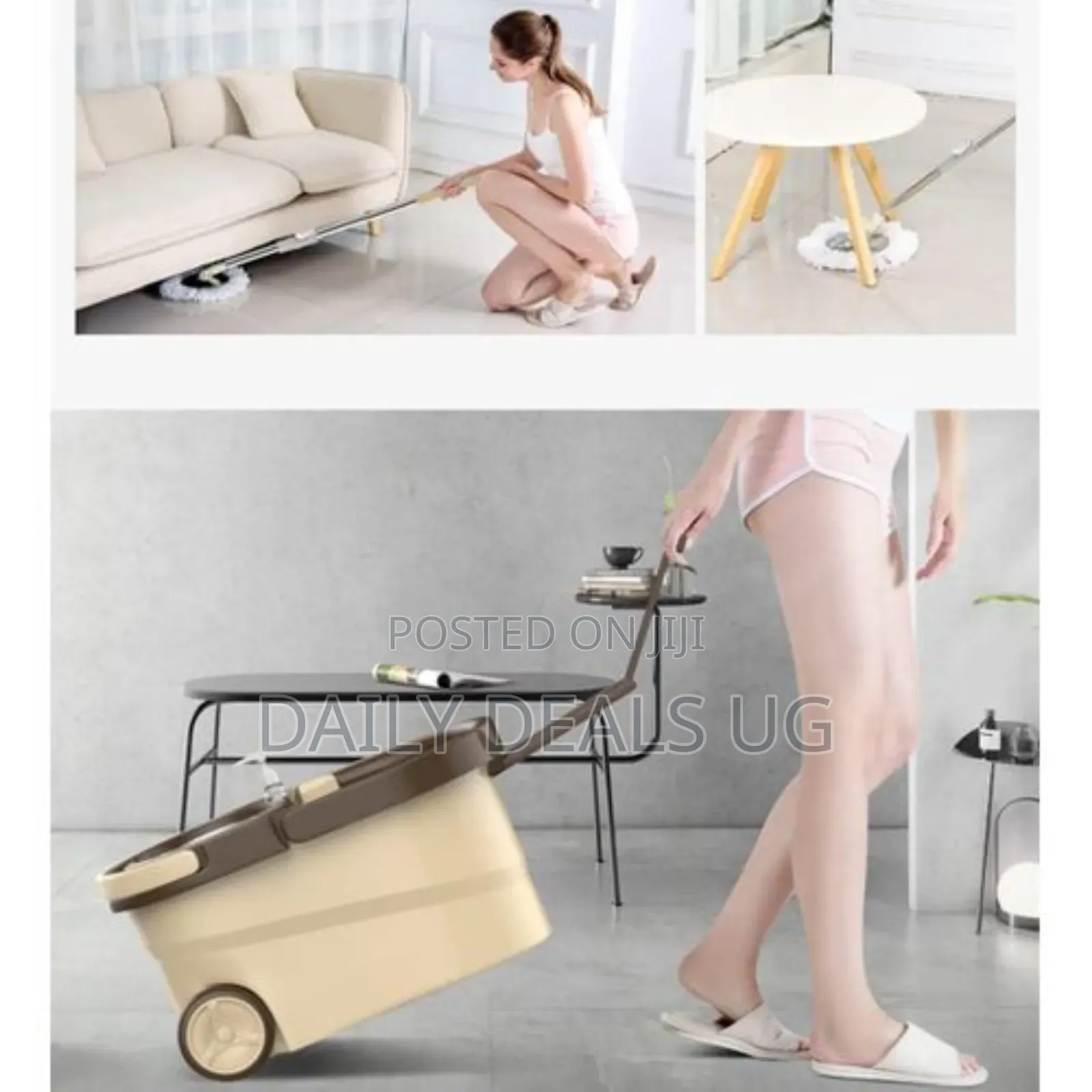 Extendable Spin Mopping Stick and Bucket