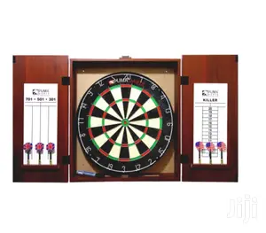 Original Puma Darts Stadium Bristle Dartboard Cabinet Set