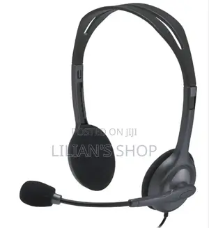 Logitech H111 Wired on Ear Headphones With Mic Black