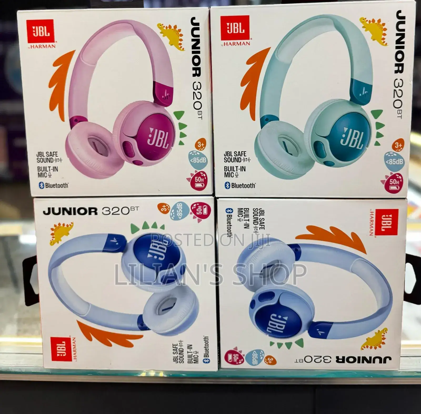 JBL Jr 320bt Wireless on-Ear Bluetooth Headphones for Kids
