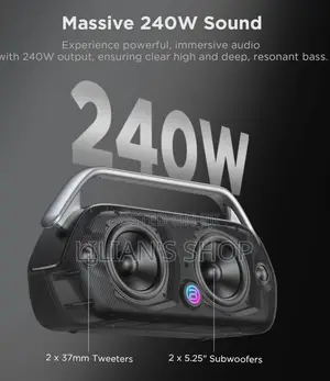 Bugani Boost Max 240w Portable Bluetooth Speaker