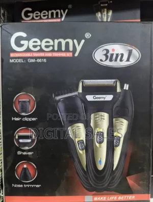 Geemy 3 in 1 Rechargeable Hair Clipper.