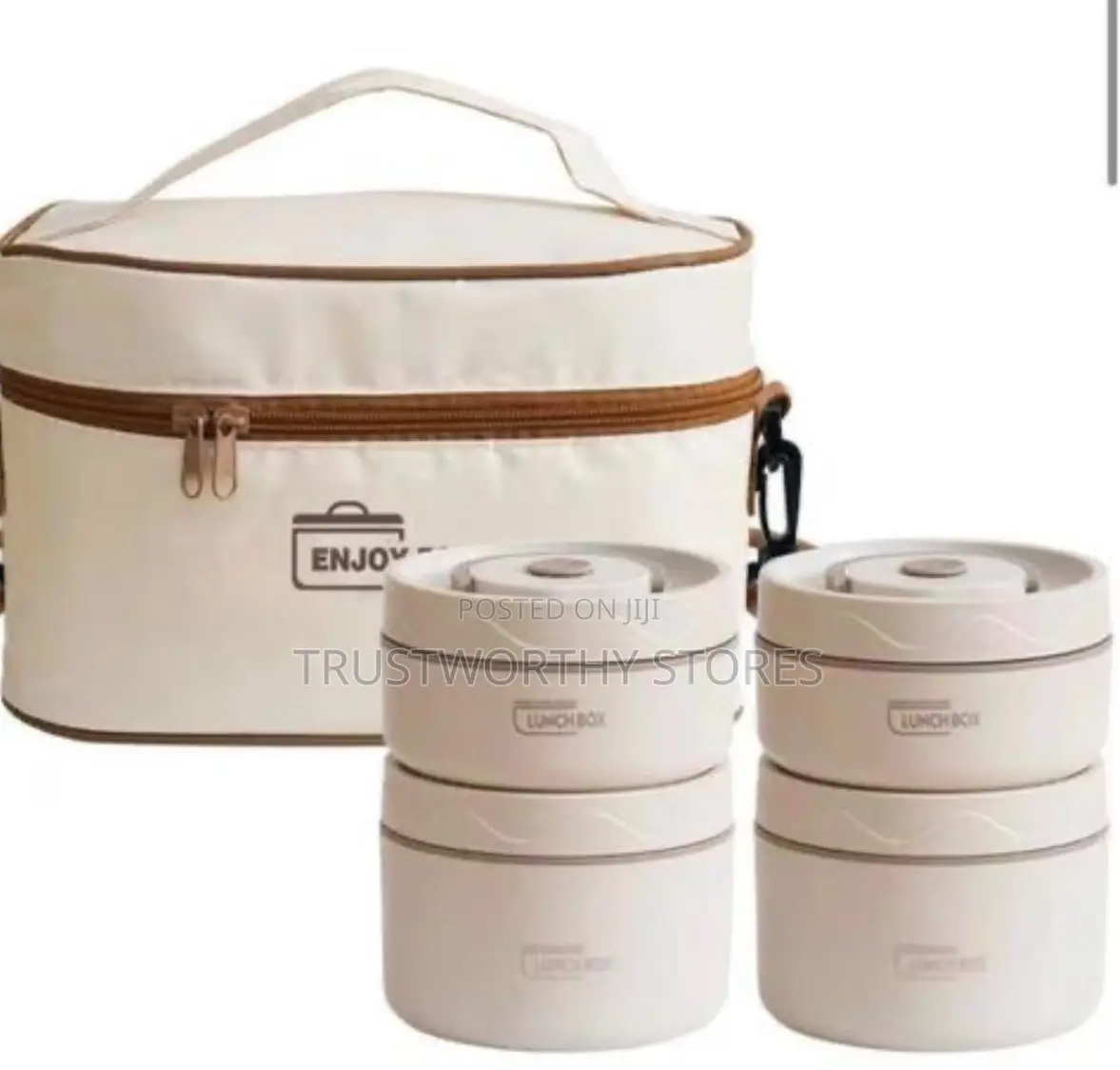 Stainless Steel Insulated Lunch Box With 4 Dishes