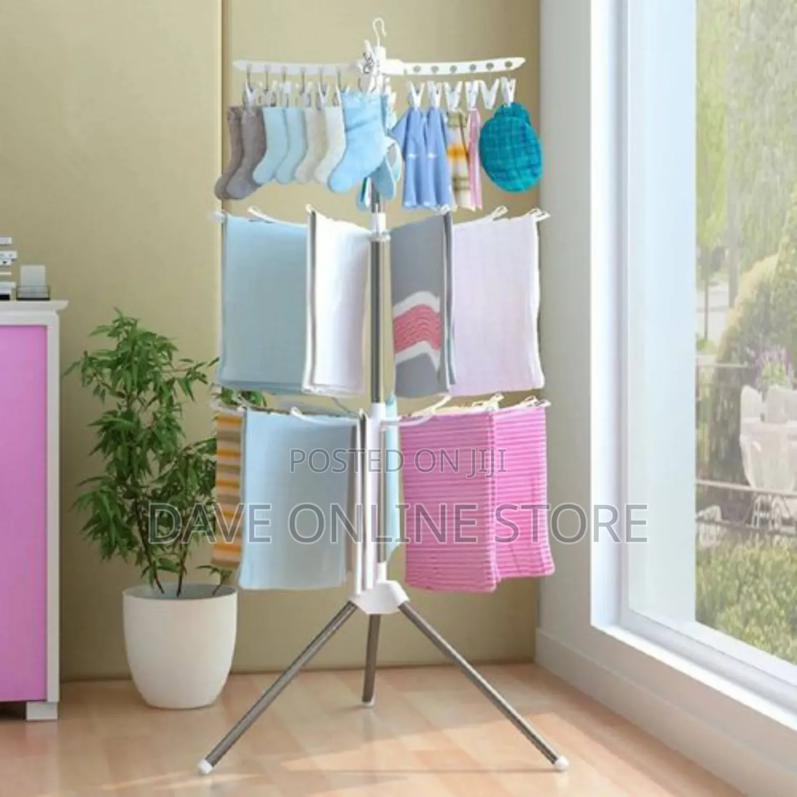 Outdoor Foldable Baby and Adult Clothes Dryer Hanger- Rack