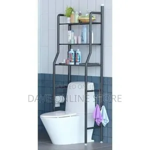 Over- The Toilet Shelf- Wc Organizer Rack Black