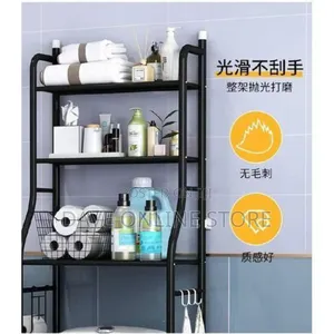 Over- The Toilet Shelf- Wc Organizer Rack Black