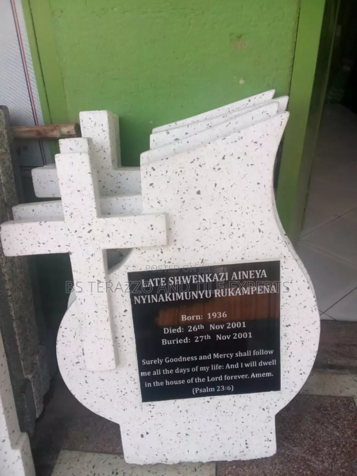 Terrazo Head Stone Framing