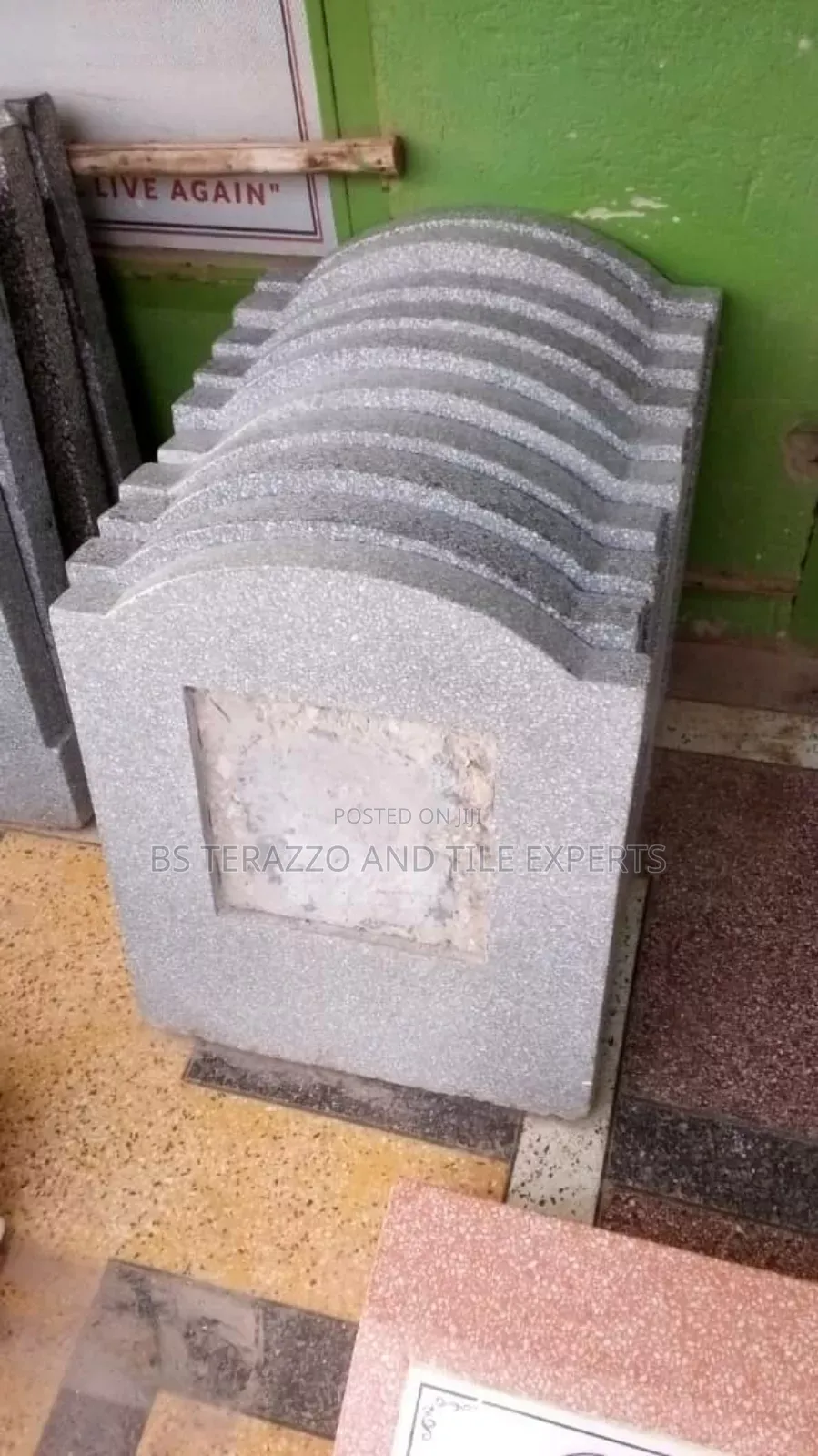 Terrazo Head Stone Framing