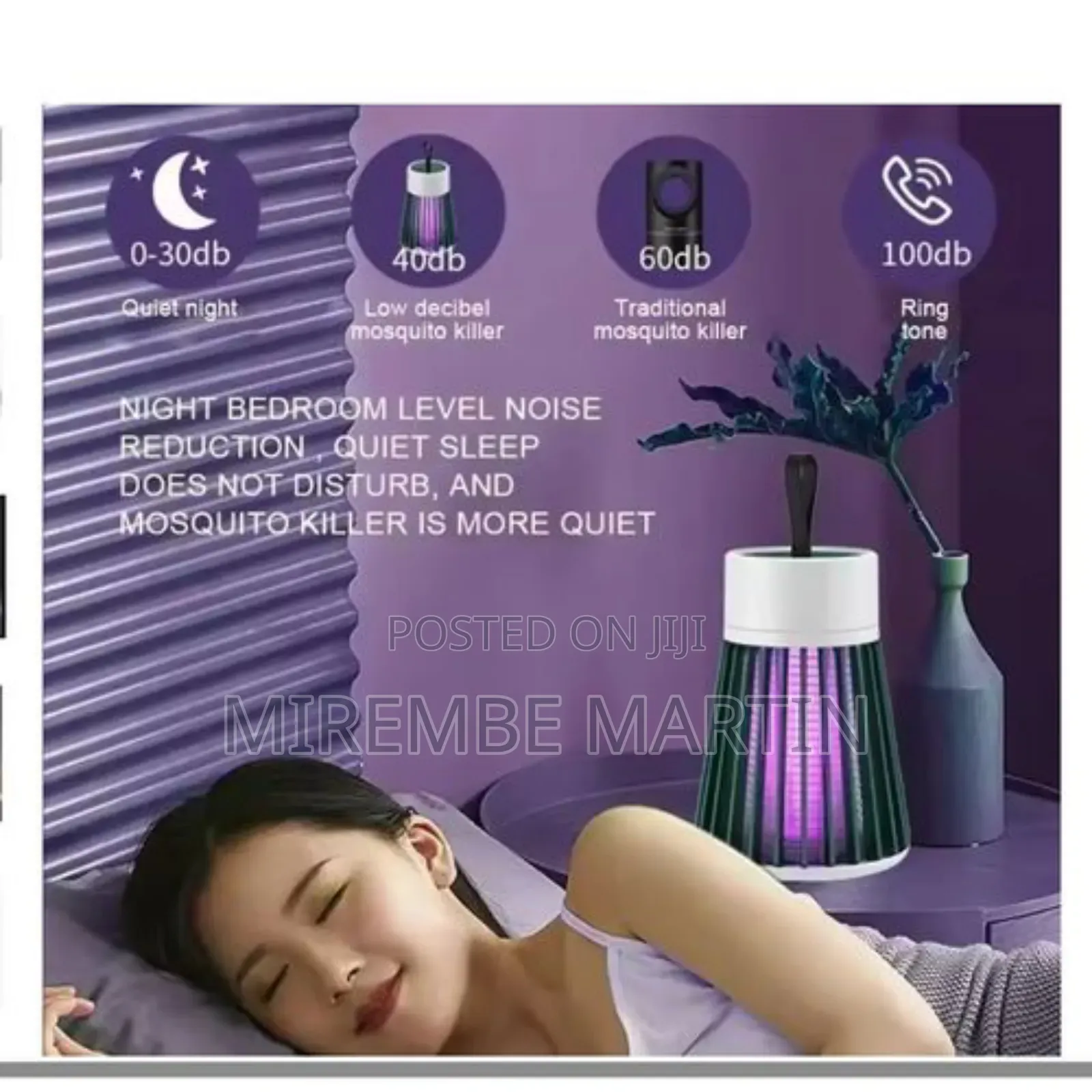 Rechargeable Mosquito Lamp Fly Trap Zapper Insect Killer