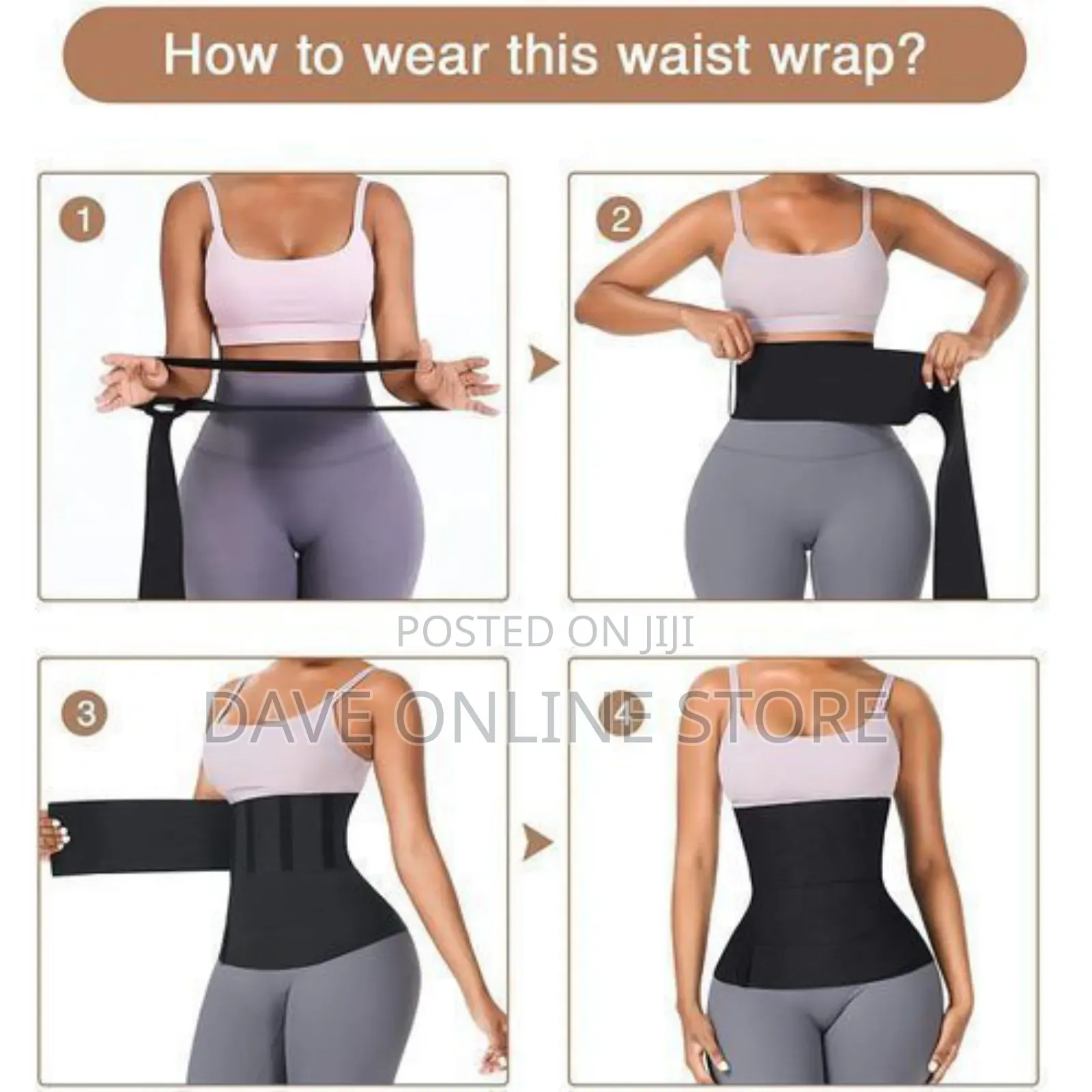 Women's Body Shaper Waist Trainer Tummy Wrap Slimming Belt