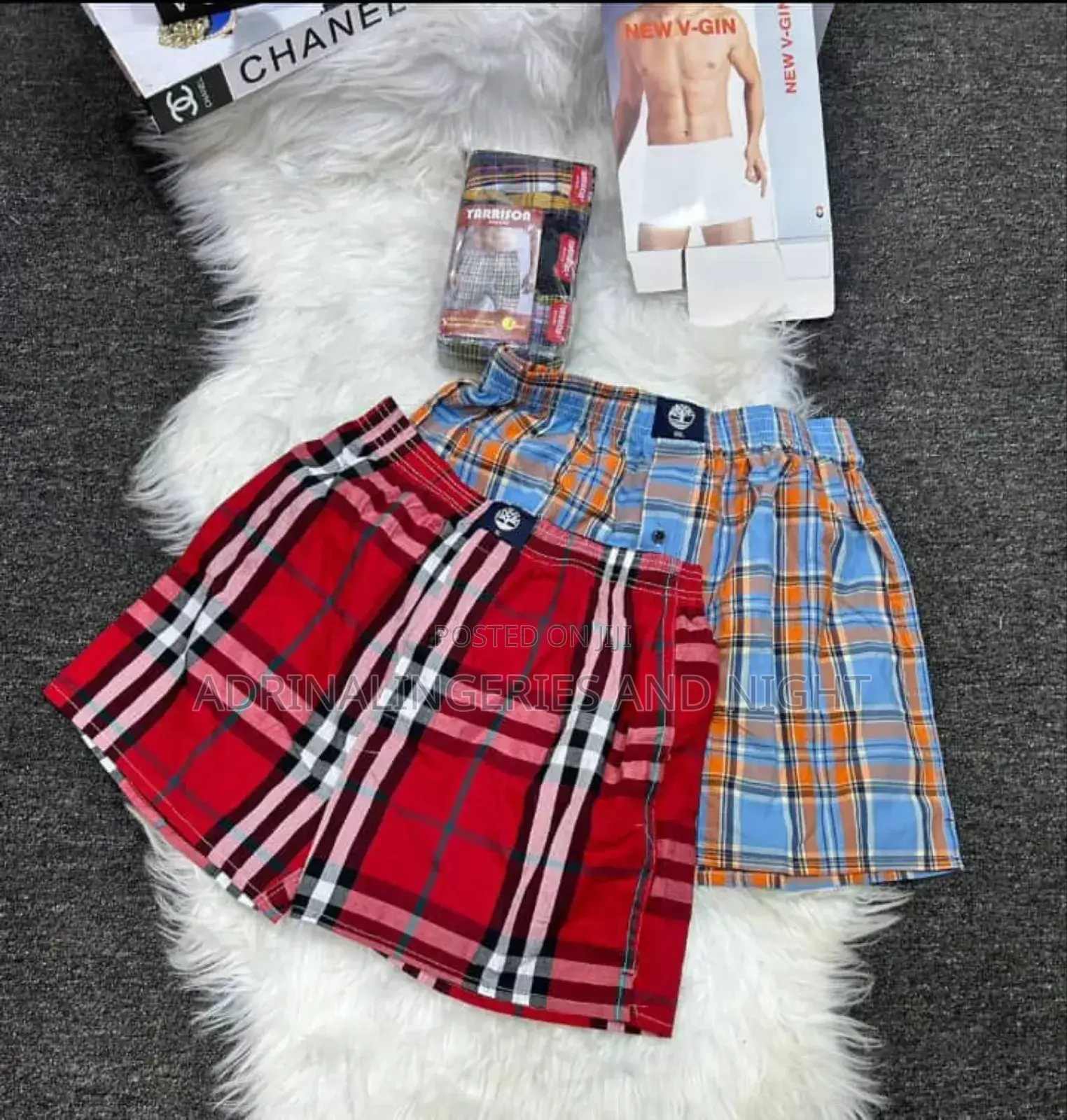 A Pack of 3 Checked Boxers