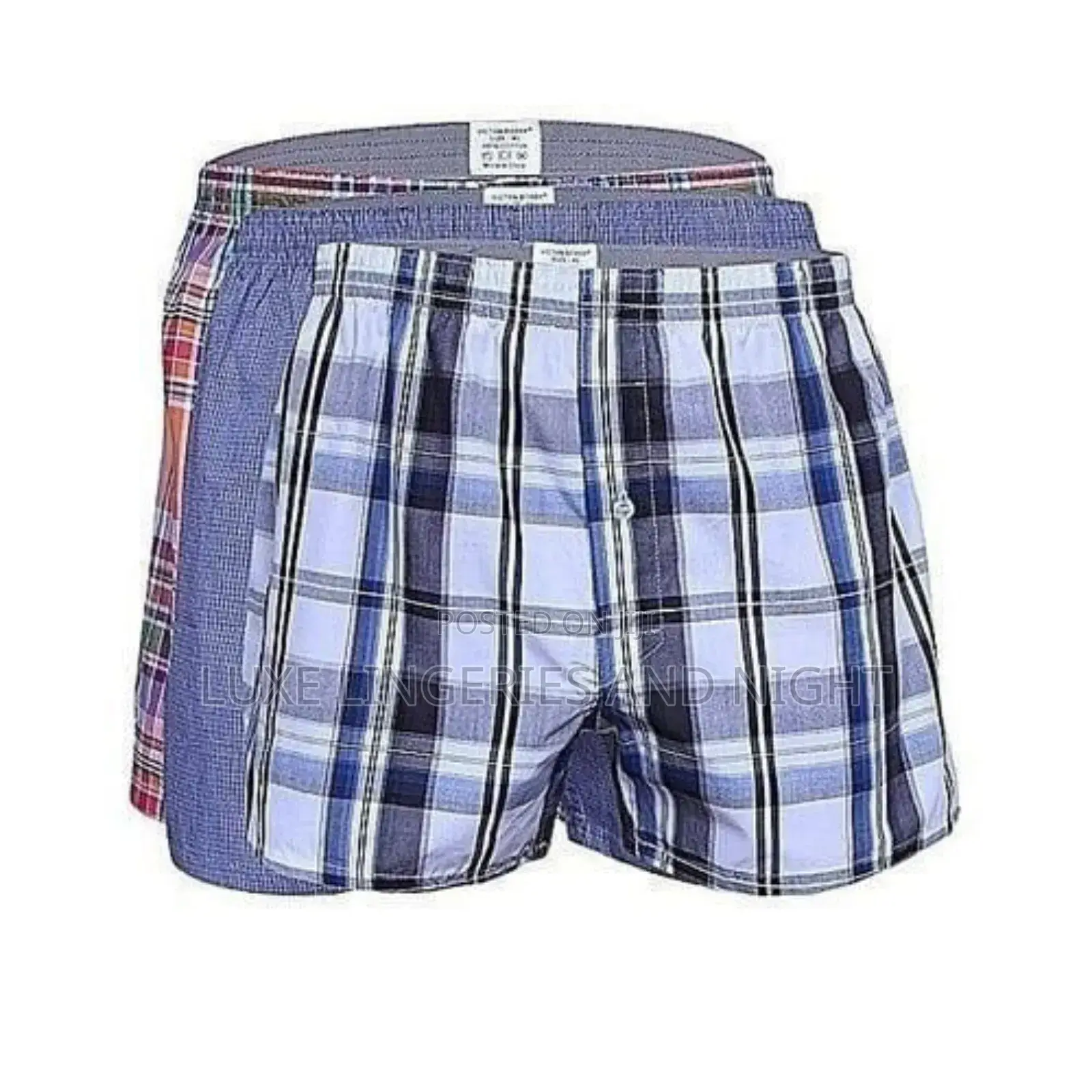 A Pack of 3 Checked Boxers